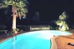 Lorelyn Ferienhaus in Les Issambres Côte d’Azur Südfrankreich-Gartenbeleuchtung und Pool